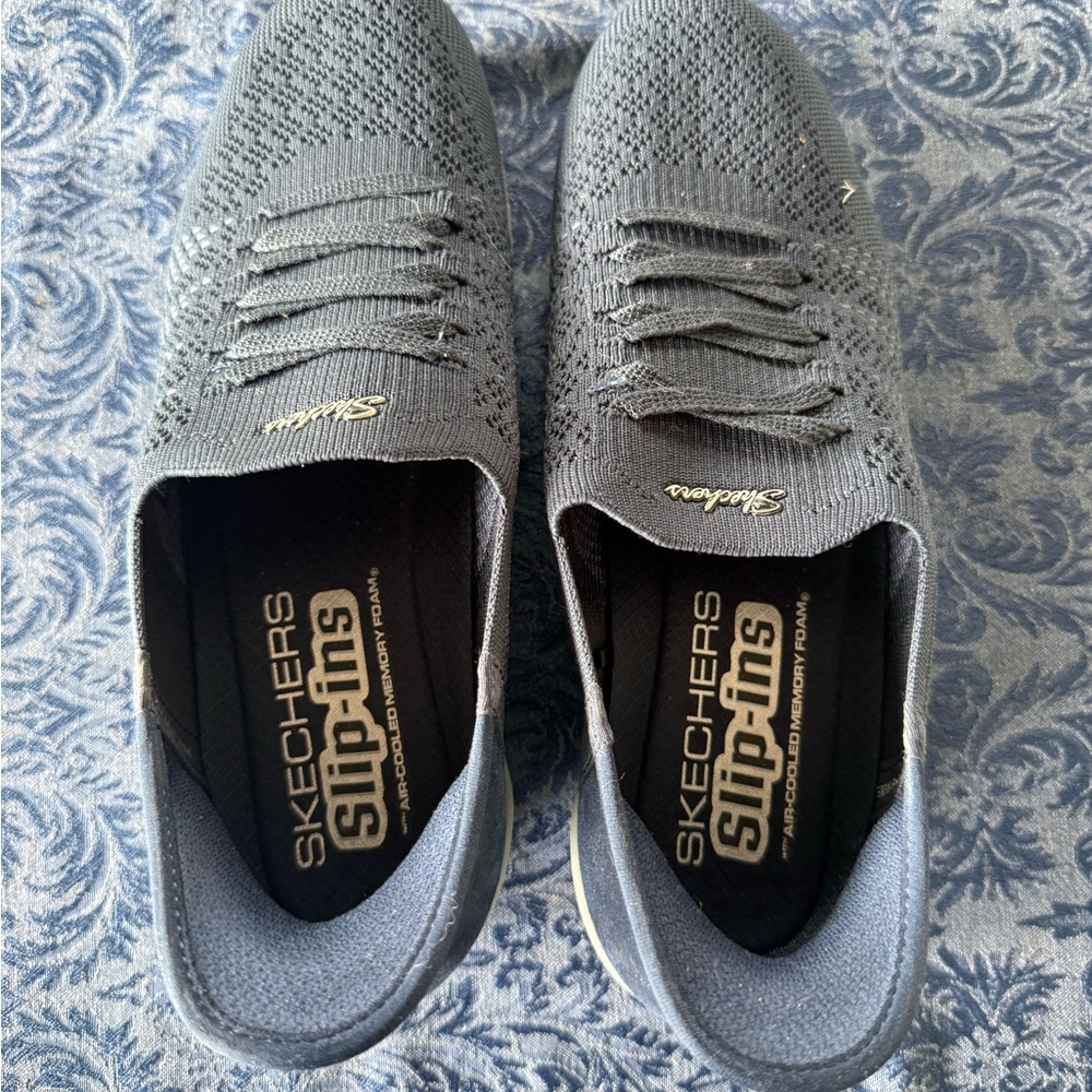 Skechers Men's Knit Slip-On Sneakers - Gray